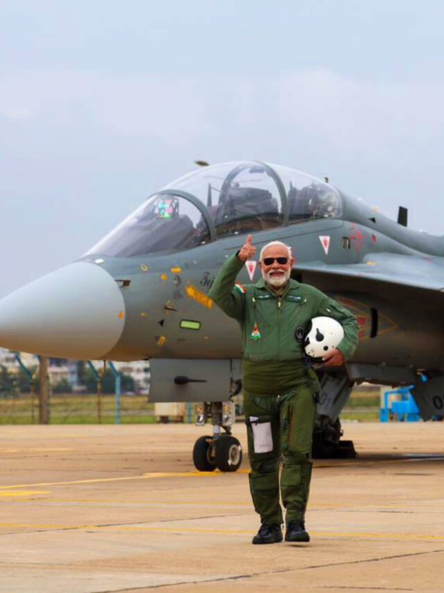 PM Narendra Modi flies Tejas combat aircraft