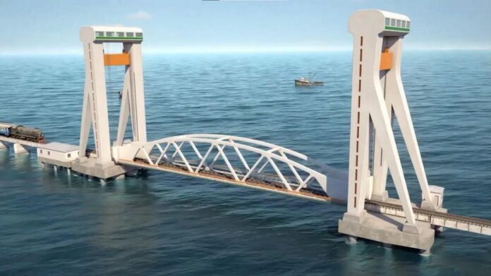 Pamban bridge Rameshwaram Indias first hydraulic railway bridge will be inaugurated in February 2024