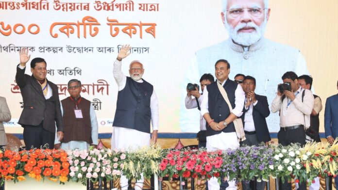 PM Modi Unveils Rs 11,600 Crore Development Bonanza for Assam, Boosting Connectivity, Infrastructure, and Sports