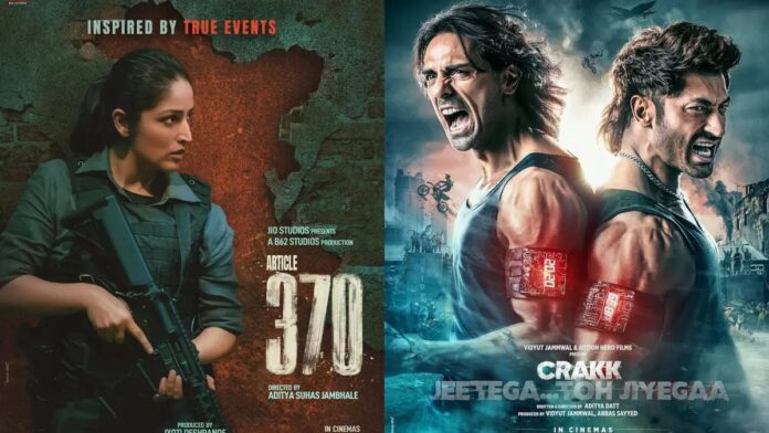Yami Gautam's Article 370 Maintains Box Office Pace; Vidyut Jammwal's Crakk Sees Decline